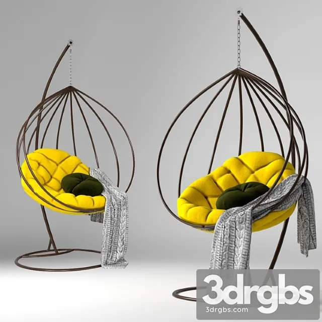 Pendant chair cocoon adele 3D Model Download
