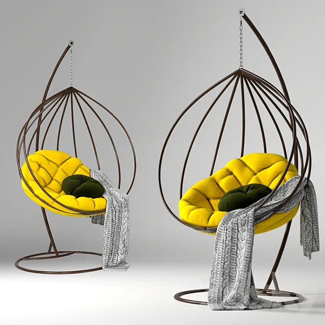 Pendant chair cocoon Adele 3D Model Pendant chair cocoon Adele 3D Model