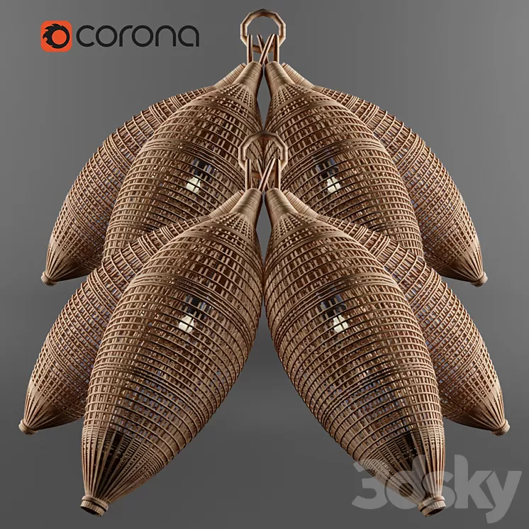 Pendant chandelier 3D Model