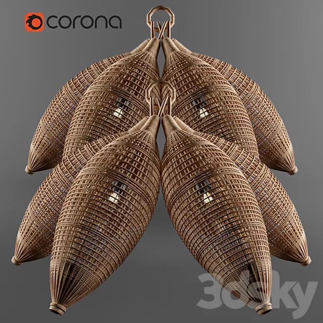 Pendant chandelier 3DModel Pendant chandelier 3DModel