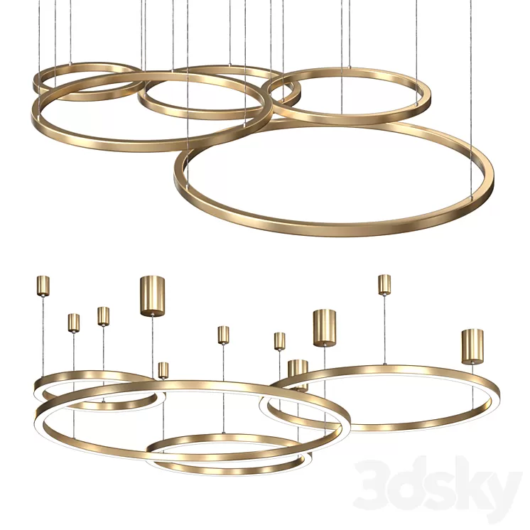 Pendant chandelier ADRIANA 3D Model Free Download