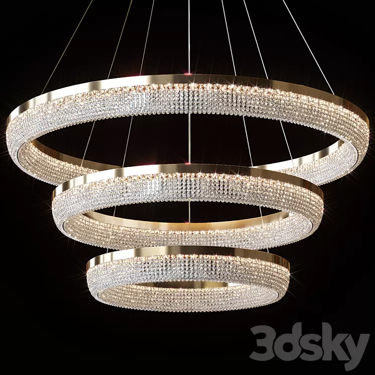 Pendant chandelier CARMEN by Lampatron⌀ 45cm ⌀ 60cm ⌀ 80cm 3D Model Free Download