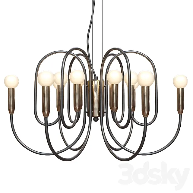 Pendant chandelier Drolling 1676-12P from Favorite 3D Model