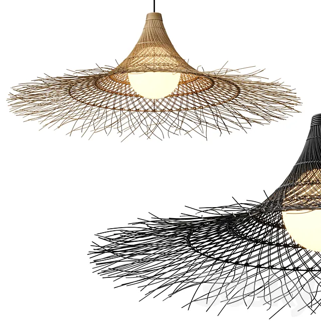 Pendant chandelier Pipa CB2 3D Model