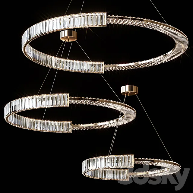 Pendant chandeliers BERTOLDA C by Lampatron ⌀ 60cm ⌀ 80cm ⌀ 100cm 3D Model Pendant chandeliers BERTOLDA C by Lampatron ⌀ 60cm ⌀ 80cm ⌀ 100cm 3D Model