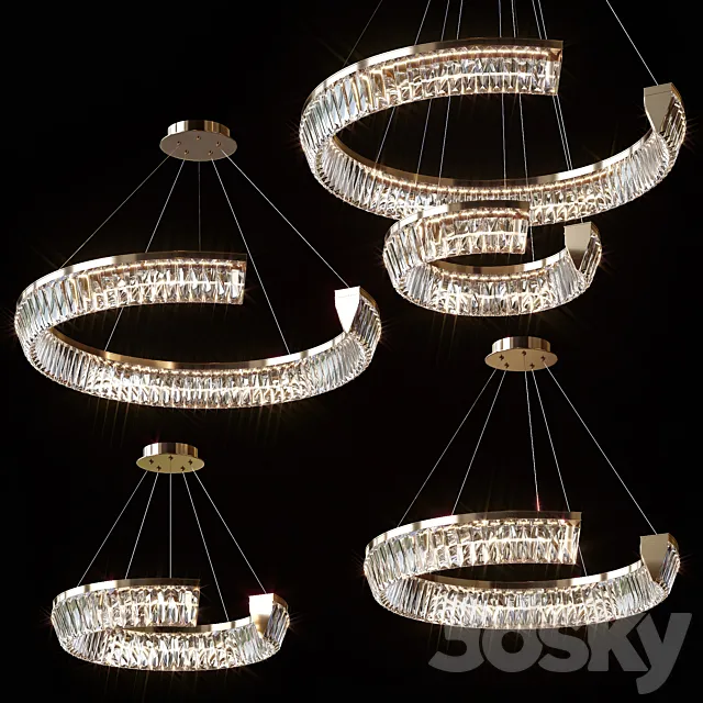 Pendant chandeliers CHRISTENCE by lampatron ⌀ 45cm ⌀ 52cm ⌀ 65cm ⌀ 80cm ⌀ 80cm + ⌀ 45cm 3D Model Pendant chandeliers CHRISTENCE by lampatron ⌀ 45cm ⌀ 52cm ⌀ 65cm ⌀ 80cm ⌀ 80cm + ⌀ 45cm 3D Model