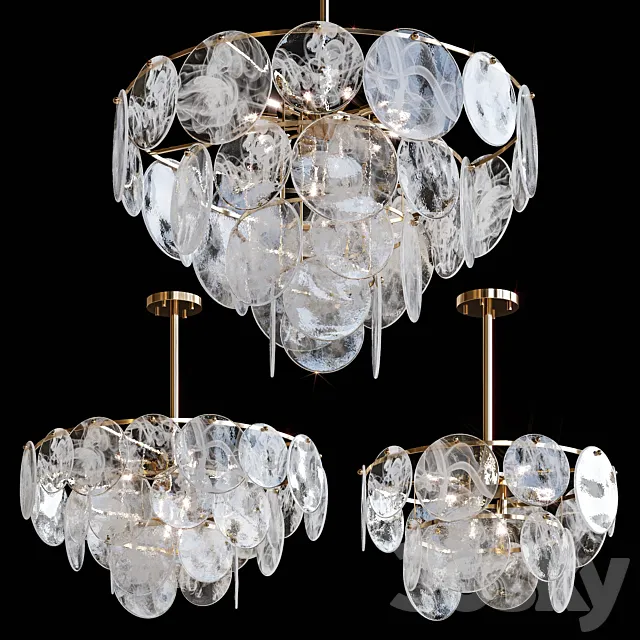 Pendant chandeliers JACKLYN by Lampatron 3D Model Pendant chandeliers JACKLYN by Lampatron 3D Model