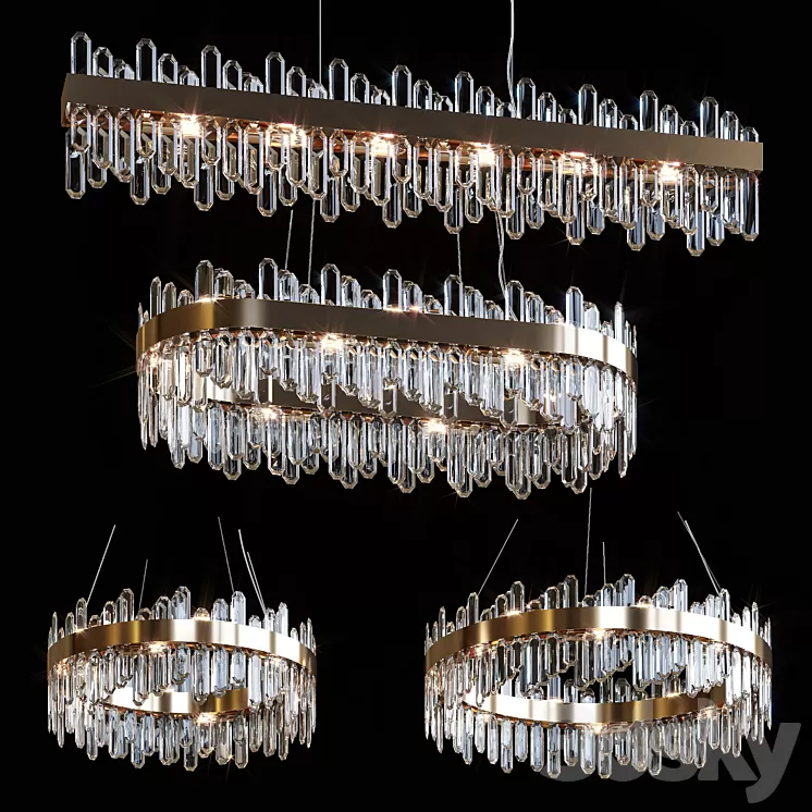 Pendant chandeliers VALERY by Lampatron 3D Model Free Download