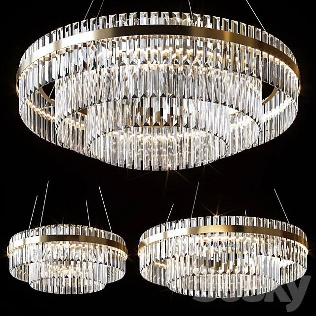 Pendant chandeliers VOYAGE by lampatron ⌀ 60cm ⌀ 80cm ⌀ 100cm 3D Model Pendant chandeliers VOYAGE by lampatron ⌀ 60cm ⌀ 80cm ⌀ 100cm 3D Model