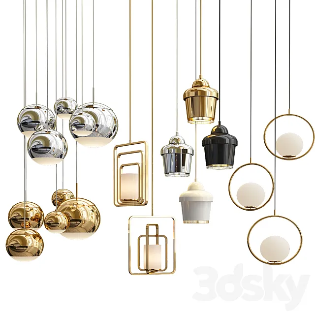 pendant collection 3D Model
