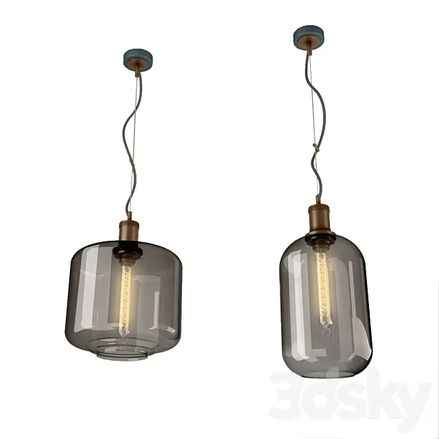 pendant duo lamps 3DModel pendant duo lamps 3DModel