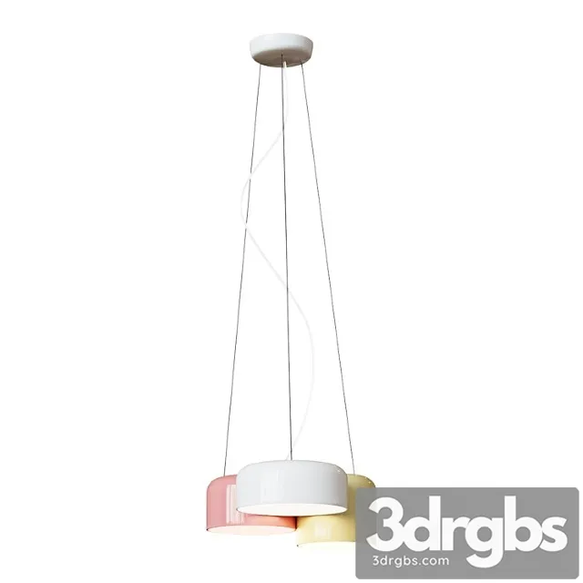 Pendant Funky 40 cm White Beige Marsala Chandelier Lamp 3D Model Download Pendant Funky 40 cm White Beige Marsala Chandelier Lamp 3D Model Download