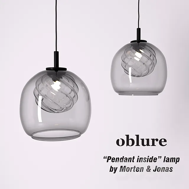Pendant inside lamp by Morten & Jonas. Oblure 3D Model Pendant inside lamp by Morten & Jonas. Oblure 3D Model