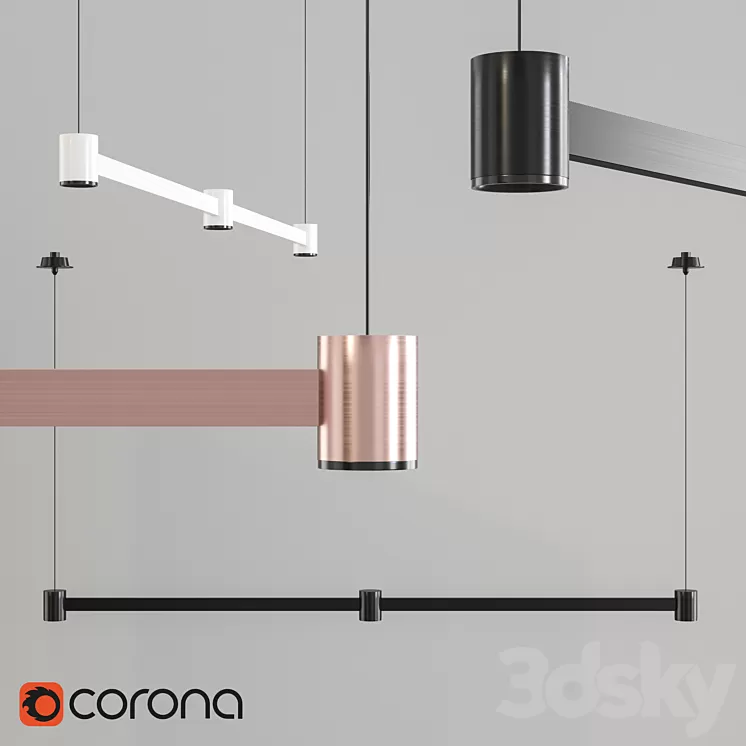 Pendant lamp Arkoslight ART 3D Model