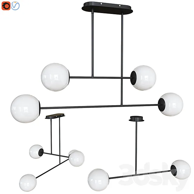 Pendant lamp Atea LA REDOUTE INTERIEURS 3D Model Pendant lamp Atea LA REDOUTE INTERIEURS 3D Model