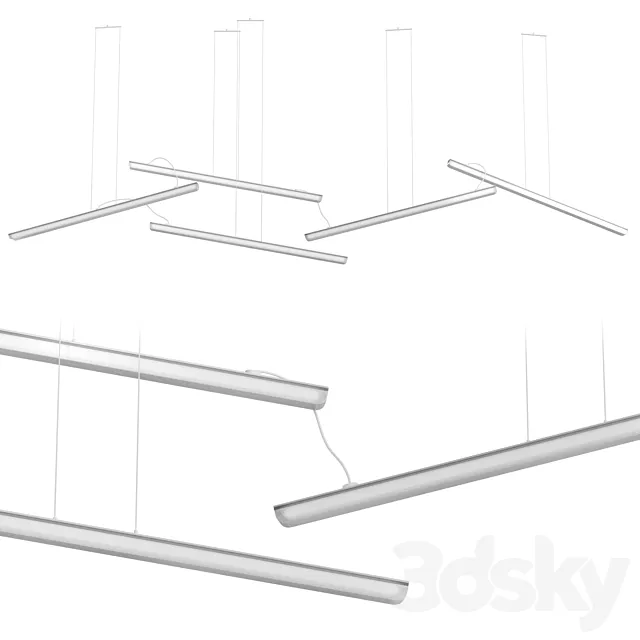 Pendant lamp Aurora (Centersvet) 3D Model Pendant lamp Aurora (Centersvet) 3D Model