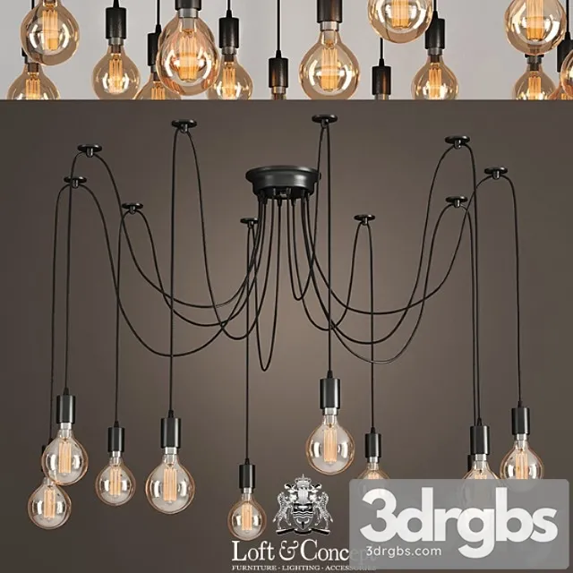 Pendant lamp black spider Pendant lamp black spider