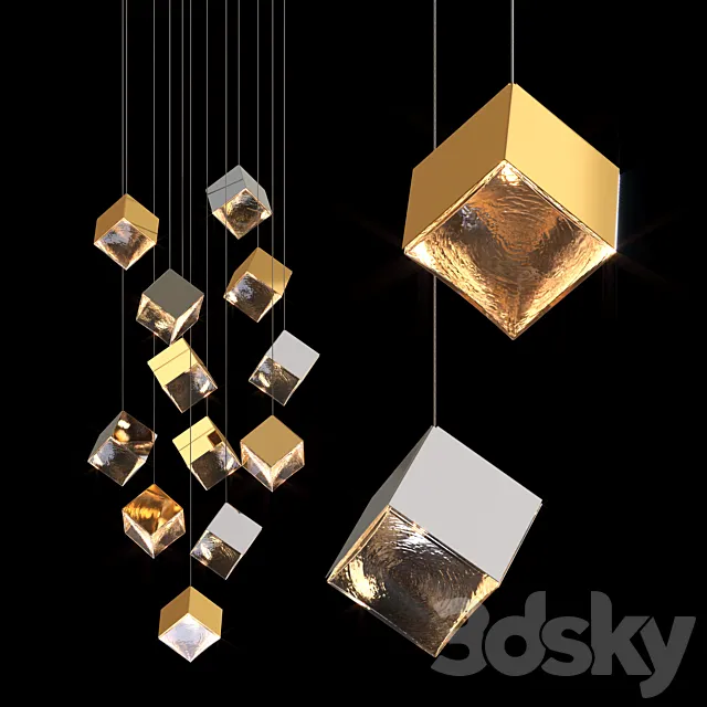 Pendant lamp bomma PYRITE 3D Model