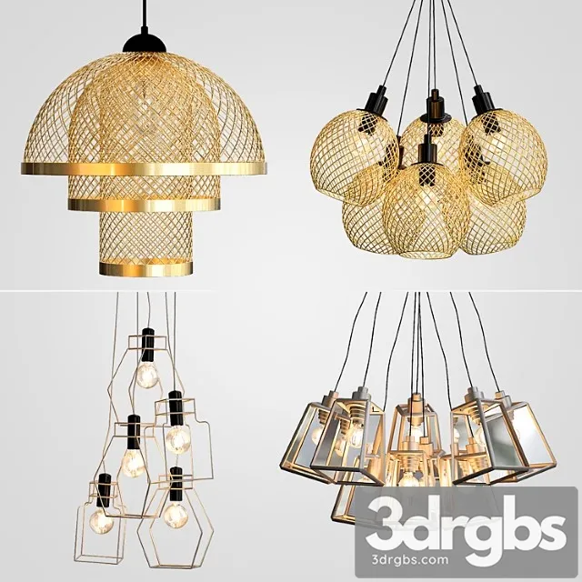 Pendant Lamp Collection 3D Model Download Pendant Lamp Collection 3D Model Download