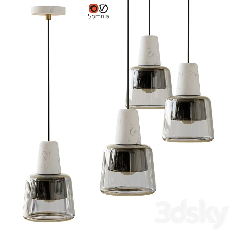 Pendant Lamp Corner Design Somnia 3D Model Free Download