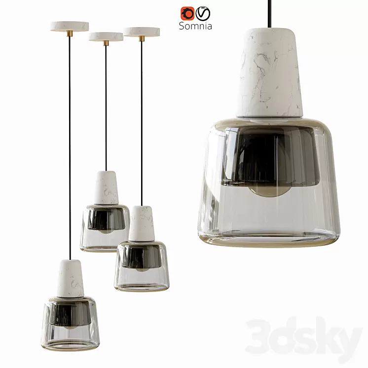 Pendant Lamp Corner Design Somnia 3D Model Pendant Lamp Corner Design Somnia 3D Model