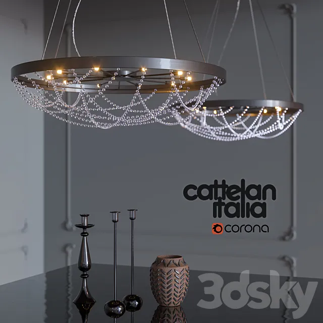 Pendant lamp CRISTAL from Cattelan Italia 3DModel Pendant lamp CRISTAL from Cattelan Italia 3DModel