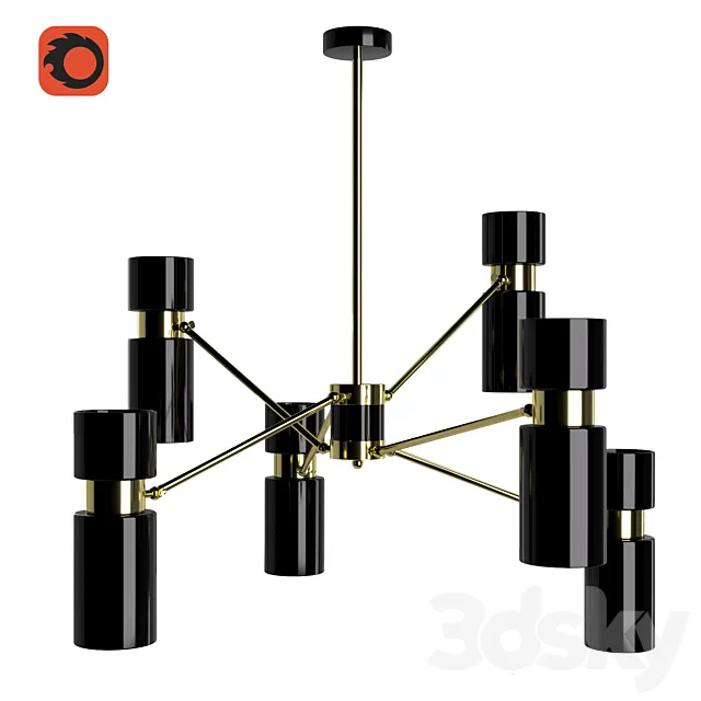 Pendant lamp Edgar 3D Model Pendant lamp Edgar 3D Model