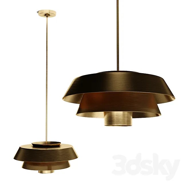 Pendant lamp Feiss QN-BRISBIN-BB 3D Model Pendant lamp Feiss QN-BRISBIN-BB 3D Model