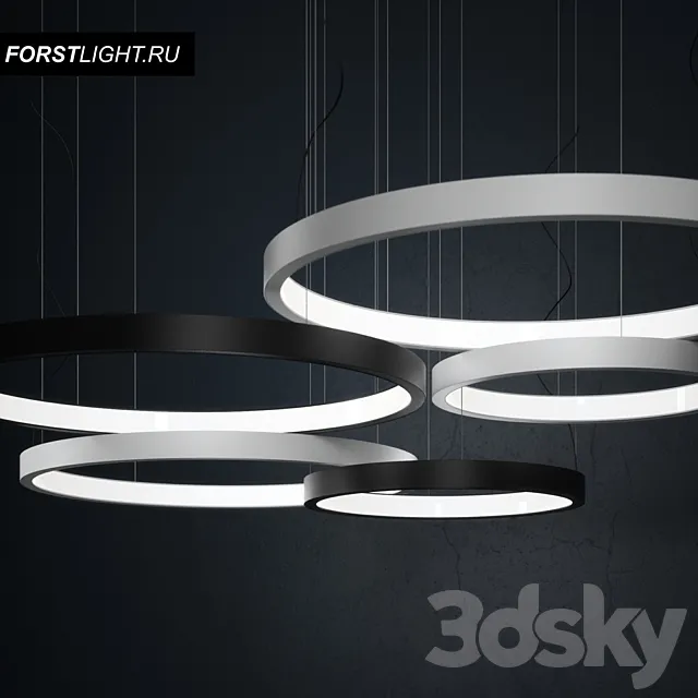 Pendant lamp Forstlight HOOP 3DModel Pendant lamp Forstlight HOOP 3DModel