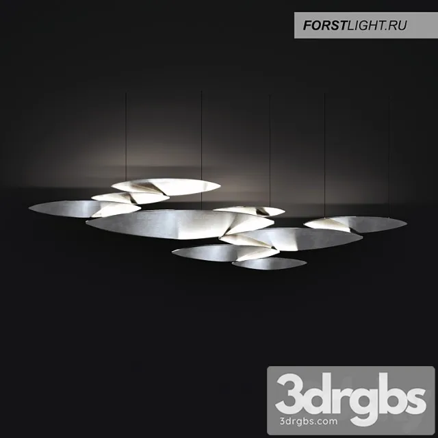 Pendant lamp forstlight i lucci argentati 14 3D Model Download