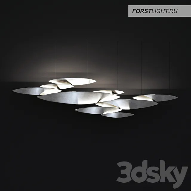 Pendant Lamp Forstlight I LUCCI ARGENTATI 14 3DModel