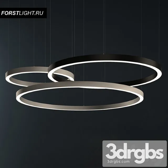 Pendant lamp forstlight ring 3D Model Download