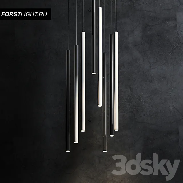 Pendant lamp Forstlight Slim One 3DModel Pendant lamp Forstlight Slim One 3DModel