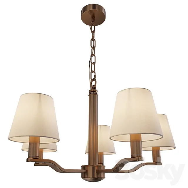 Pendant lamp Freya Marika FFR5671PL-05G 3D Model Pendant lamp Freya Marika FFR5671PL-05G 3D Model