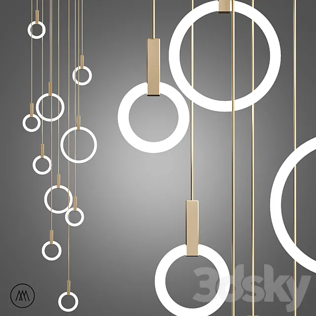 Pendant lamp HALO By Matthew McCormick 3D Model