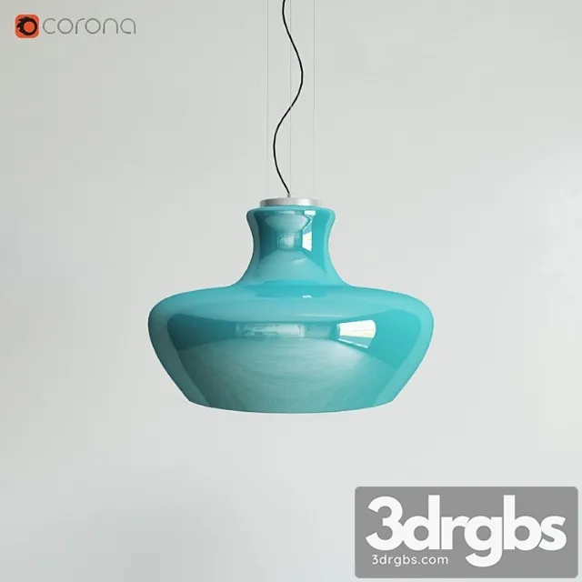 Pendant lamp ideal lux aladino sp1 d45 azzurro 3D Model Download Pendant lamp ideal lux aladino sp1 d45 azzurro 3D Model Download