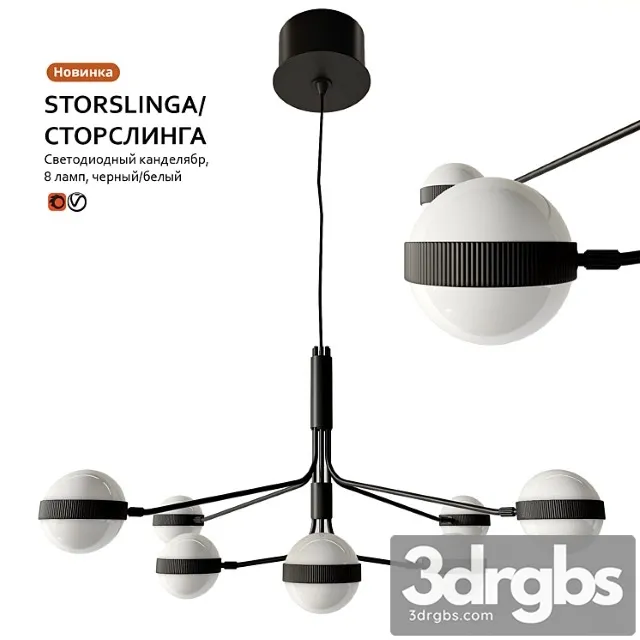 Pendant Lamp Ikea Storslinga 3D Model Download Pendant Lamp Ikea Storslinga 3D Model Download