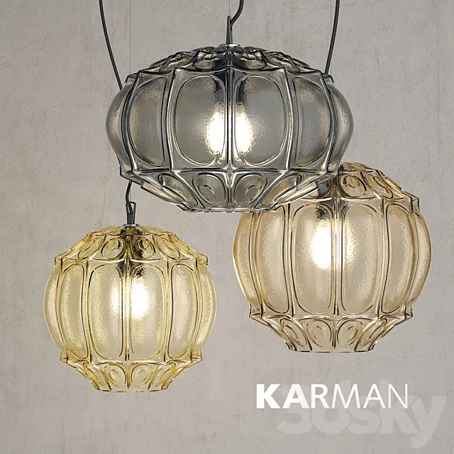 Pendant lamp Karman GINGER 3D Model