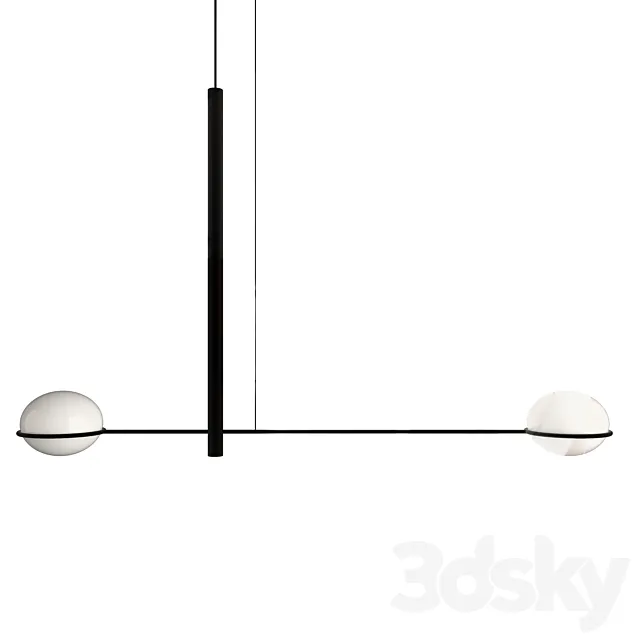 Pendant lamp LEDS C4 COCO Double 3DModel Pendant lamp LEDS C4 COCO Double 3DModel