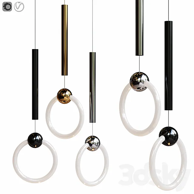 Pendant lamp Lee Broom Ring Light 3DModel