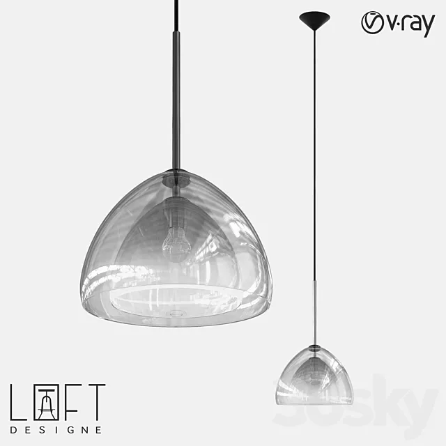 Pendant lamp LoftDesigne 10887 model 3D Model