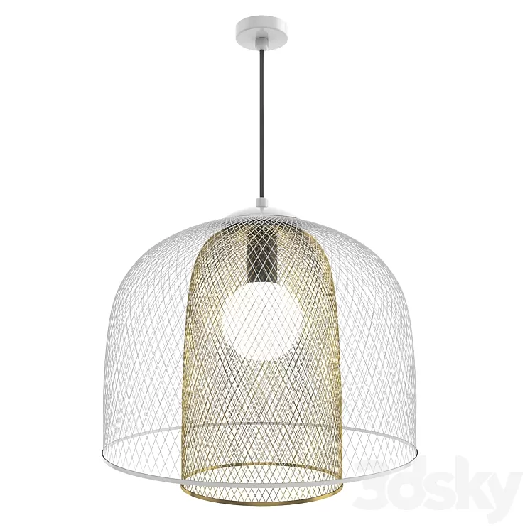 Pendant lamp made of metal mesh VANTA from Lampatron 3D Model Pendant lamp made of metal mesh VANTA from Lampatron 3D Model