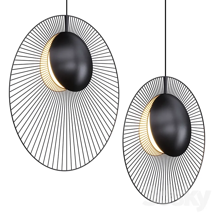Pendant lamp MAGDALENA BLACK Lampatron 3D Model Free Download