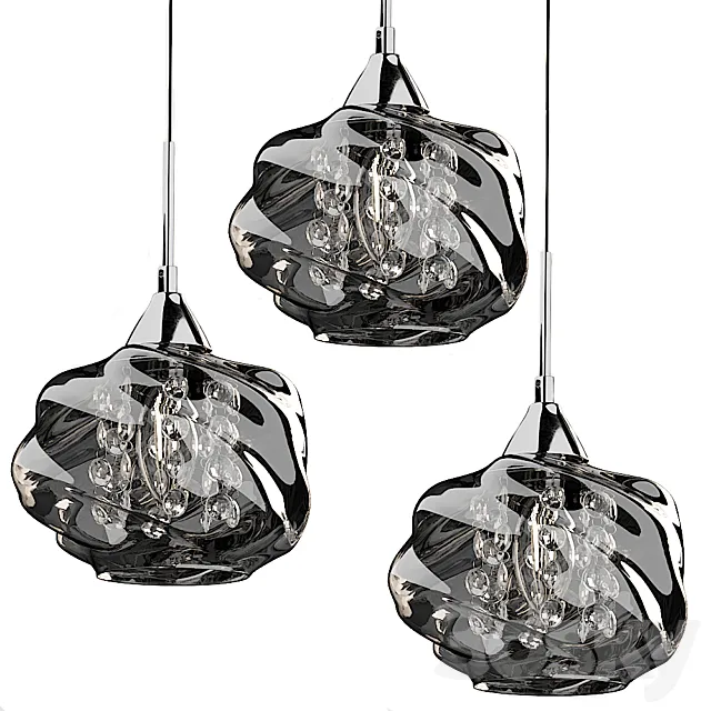 Pendant lamp Maytoni Haze P244-PL-03-N 3D Model Pendant lamp Maytoni Haze P244-PL-03-N 3D Model