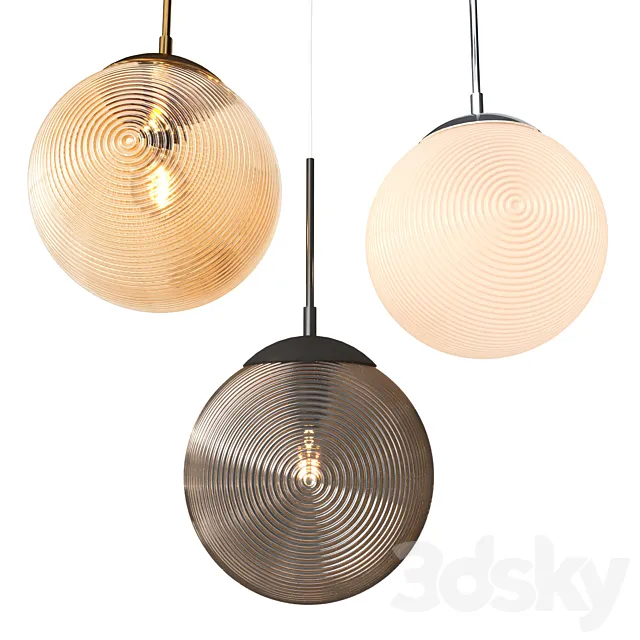 Pendant lamp Maytoni Lumina P031PL-01B P031PL-01BS P031PL-01CH 3D Model