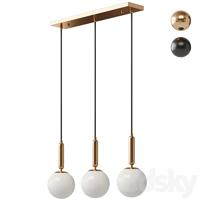 Pendant lamp Moderli V6040-3P Scrumbel _ V6041-3P Scrumbel 3D Model Pendant lamp Moderli V6040-3P Scrumbel _ V6041-3P Scrumbel 3D Model