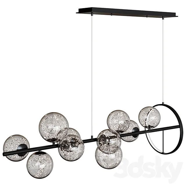 Pendant lamp Modern 10-Light Chandelier 3D Model Pendant lamp Modern 10-Light Chandelier 3D Model