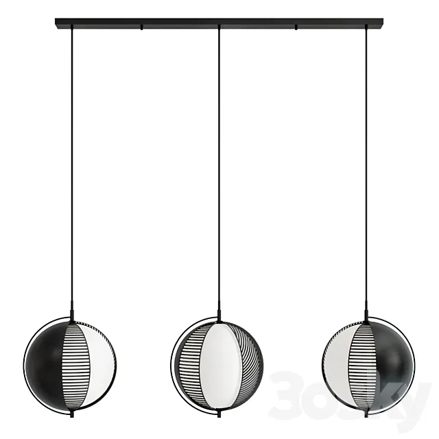 Pendant lamp Mondo Mondo Triplette Pendant 3D Model Pendant lamp Mondo Mondo Triplette Pendant 3D Model
