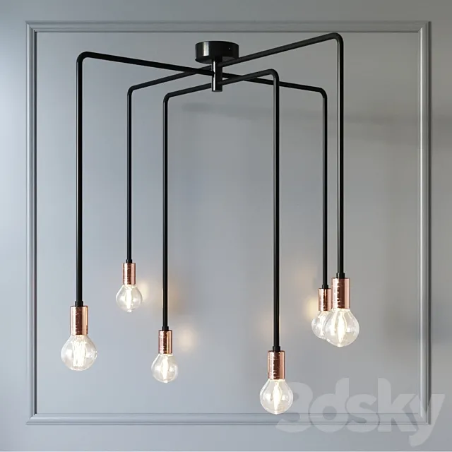 Pendant lamp N-AXIS 3D Model