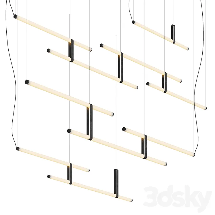 Pendant lamp Paralela Axolight 3D Model Free Download